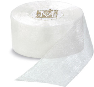 Organdy Ribbon - White