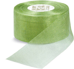 Organdy Ribbon - Apple Green