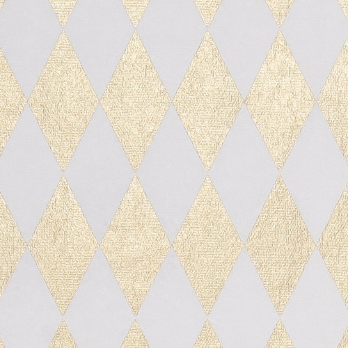Gift Wrap - Harlequin - Gold on White