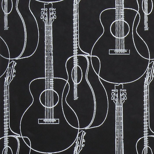 Gift Wrap - Guitars - Black