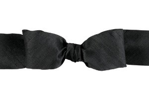 Dupioni Silk Ribbon - Black