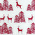 Gift Wrap - Reindeer & Tree - Silver/Garnet Red