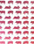 Gift Wrap - Pigs - White/Pink/Metallic Silver