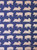Gift Wrap - Pigs - Metallic Gold/Peach/Navy