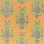 Gift Wrap - Floral Pineapple - Silver Metallic/Light&Medium Green/Peach