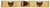 Icons on Original Double Faced Satin - Black ink Meow Meow on Blond Ribbon
