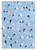Stork – Light Blue/Black, White & Copper Metallic