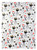 Gift Wrap - Hollywood - White/Metallic Red, Black and Gold Glitter