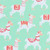 Gift Wrap - Llamas - Mint Green/White
