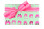 Gift Wrap - 60's Mod Face - Baby Teal/Bright Pink