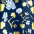 Winter Floral Navy/White/Blue/Gold Foil Gift Wrap