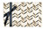 Chevron - Cream, Gold and Black Metallic Gift Wrap
