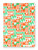 Nordic Cream Green/Orange and Peach Metallic Gift Wrap