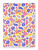 60's Flower Power Cream Yellow/Orange/Pink/Red Metallic 