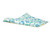 60's Flower Power Cream Blue/Green/Silver Foil 
