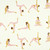 Yoga - Cream/Chocolate/Salmon/Gold Metallic 