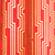 Art Deco Red/Gold Foil Gift Wrap