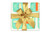 Sardines Cream/Aqua/Orange/Gold Foil Gift Wrap