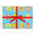 Luchador /Yellow/Blue/Gold Foil Gift Wrap