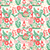 Gnomes Cream/Red/Green/Gold Metallic Gift Wrap