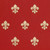 Gift Wrap - Fleur de Lis - Red