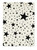 Gift Wrap - Stars - Black on Cream
