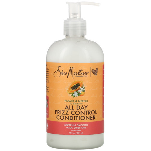 All Day Frizz Control Conditioner, Papaya & Neroli With Elderflower, 13 Fl Oz (384 Ml), Sheamoisture