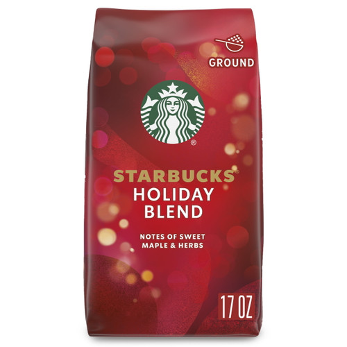 Starbucks Holiday Blend, Ground Coffee, Medium Roast, 100% Arabica, Limited Edition, 17 Oz