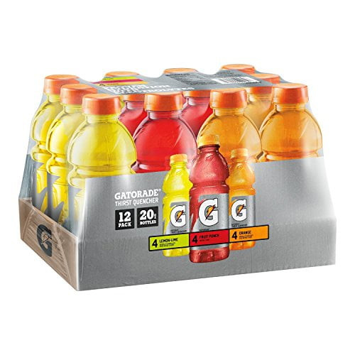 Gatorade Original Thirst Quencher Sport Drink, Variety Pack, 20 Ounce Bottles (pack Of 12)