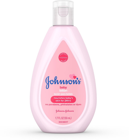 Johnson's Moisturizing Baby Lotion With Coconut Oil, Hypoallergenic 1.7 Oz (pack Of 3)