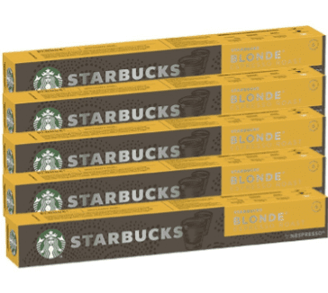 Starbucks By Nespresso Espresso Blonde Roast X 50 Coffee Pods