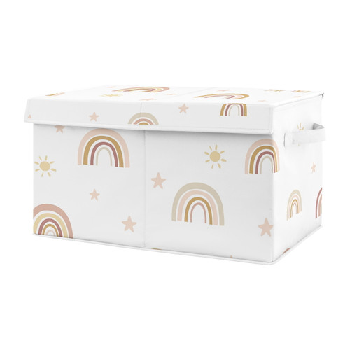 Boho Rainbow Storage Fabric Toy Box By Sweet Jojo Designs