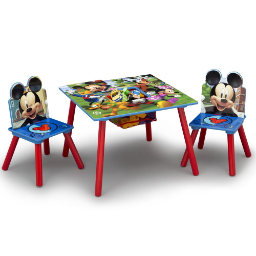 Disney Mickey Mouse Kids Table And Chair Set With Storage By Delta Children
