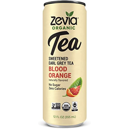 Zevia Organic Sweetened Blood Orange Black Tea, 12 Fz