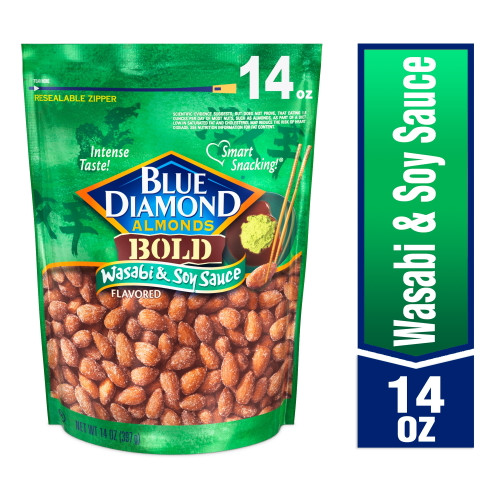 Blue Diamond Almonds Wasabi & Soy Sauce, 14 Oz