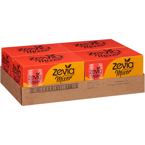 (4 Pack) Zevia Zero Calorie Ginger Beer, 7.5 Fl Oz, 6 Count