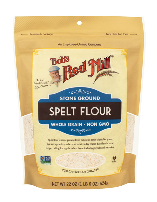 Bob's Red Mill Flour, Spelt, Whole Grain, 22 Oz Pack Of 4