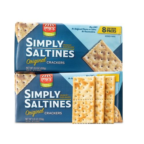 Tribello Simply Saltines Crackers - Original Saltine Crackers, 8.8 Ounce - Pack Of 3