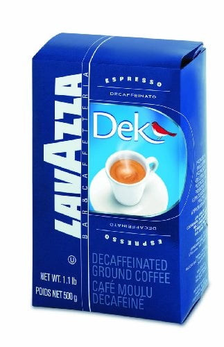 Lavazza Dek Ground Coffee Blend, Decaffeinated Dark Espresso Roast, 8.8ounce Bags Pack Of 2