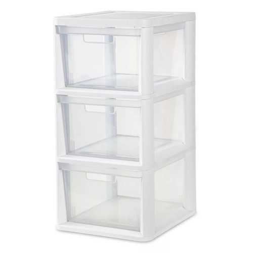 Sterilite 3-drawer Tower - White