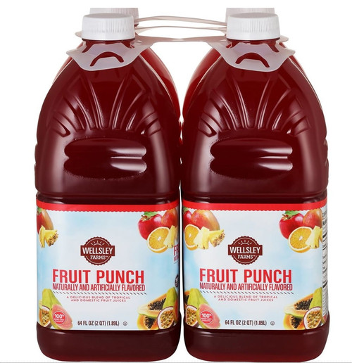 Wellsley Farms Fruit Punch, 4 Pack /64 Fl. Oz.