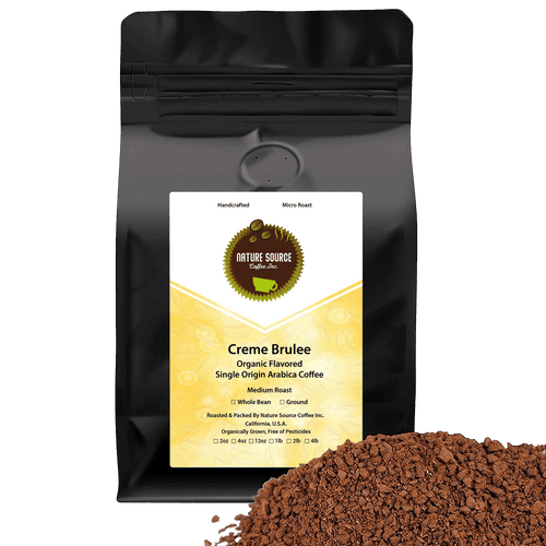 Creme Brulee Organic Flavored Coffee | Single Origin | Medium Roast | Fresh Roasted