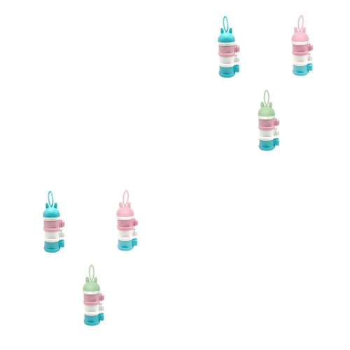 2pcs Portable Baby Food Storage Boxes Container Infant Formula Feeding Milk Powder Bottle 3 Cells Grid Storage Box