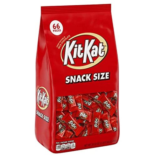 Kit Kat Milk Chocolate Wafer Snack Size Candy Bars, Individually Wrapped, 32.34 Oz Bag
