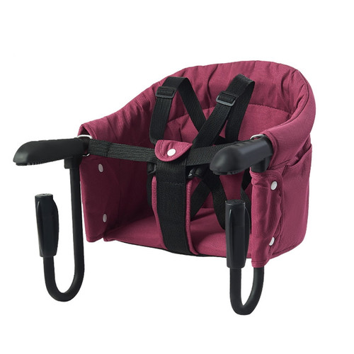 Hooks On Chair With Back Storage Bag Dining High Chairs For Babies And Toddlers, Washable Feeding Seat, Tight Fixing Clip On Table High Chairfor Home And Travel