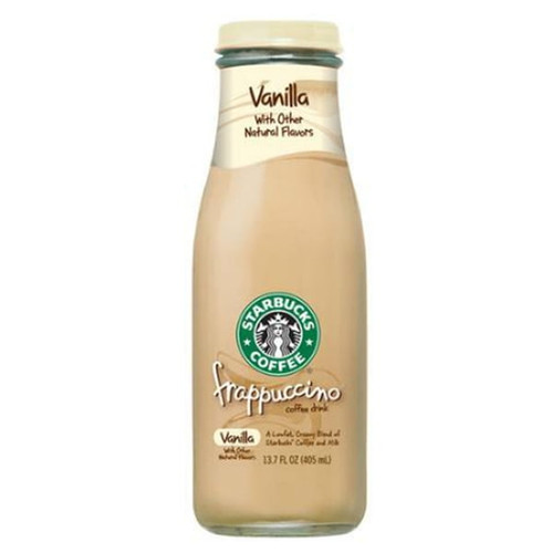 Starbucks Coffee Frappuccino Vanilla 13.7 Oz Glass Bottle Pack Of 12
