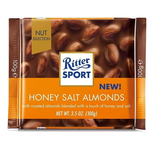 Ritter Sport Honey Salt Almond 100 Gr 11x | Total Weight 1100 Gr