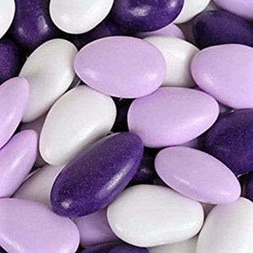 Lavender Purple And White Jordan Almonds Medley By Its Delish, 5 Lbs Bulk  Sweet Hard Candy Coating - Perfect For Wedding Favors, Bridal And Baby Showers, Party Buffets - Usa Made, Vegan & Kosher