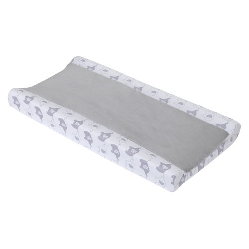 Little Love By Nojo Contoured Changing Pad Cover, Gray