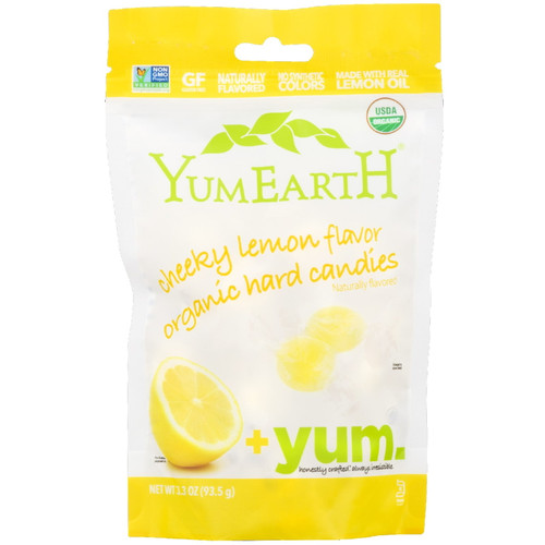 Yumearth, Organic Hard Candies, Cheeky Lemon, 3.3 Oz (pack Of 12)